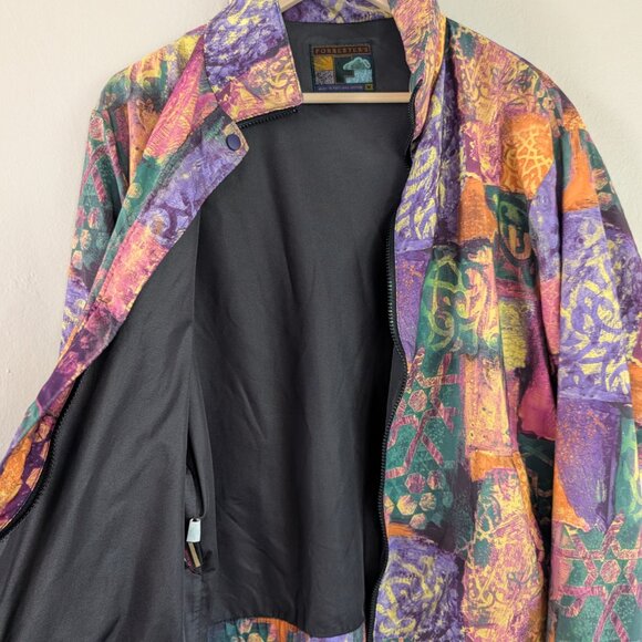 Vintage 90s Abstract Patchwork Forrester's GoreTex Jacket Gorpcore Granola M - Picture 14 of 14